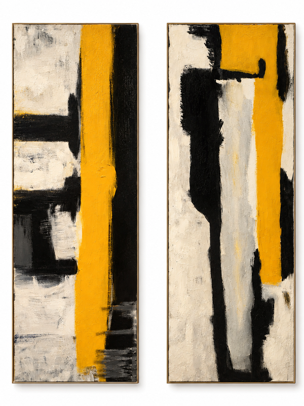 Between the Lines — Abstract Wall Art, Set of 2