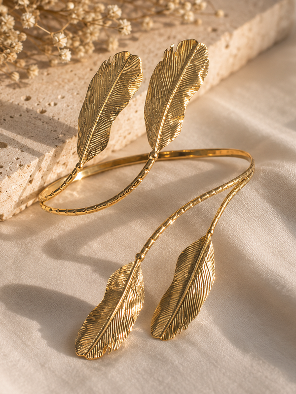Zephyra Feather Arm Cuff