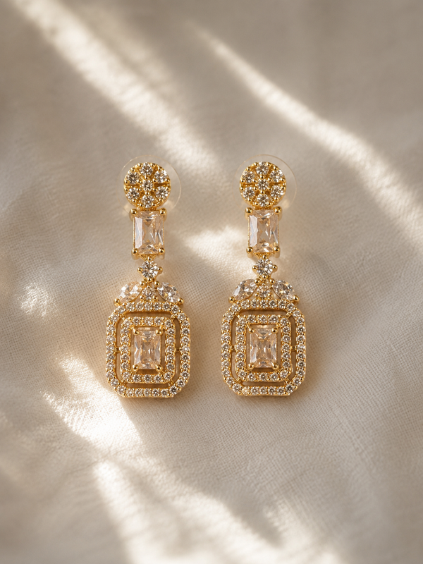 Aurelia Deco Drop Earrings