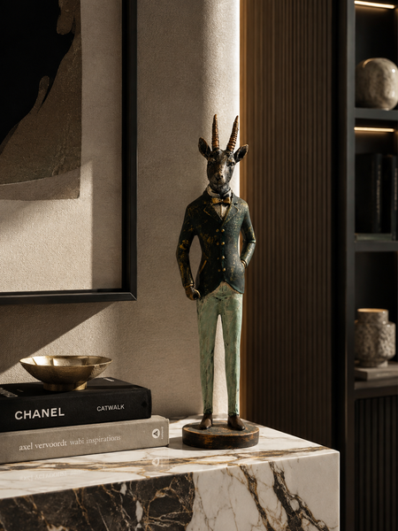 The Distinguished Antelope Gentleman Sculpture
