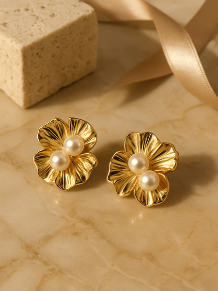 Florence Pearl Bloom Earrings