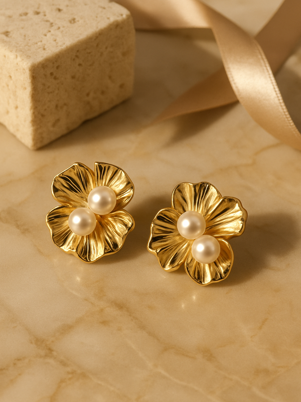 Florence Pearl Bloom Earrings