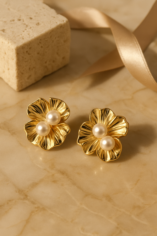 Florence Pearl Bloom Earrings