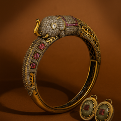 Ruby Kundan Heritage Bangle