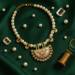 Pearl Kundan Choker Set