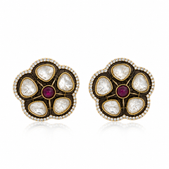 Gulnaar Polki Stud Earrings