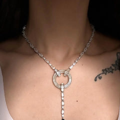 Celestial Diamond Neelam Necklace Set