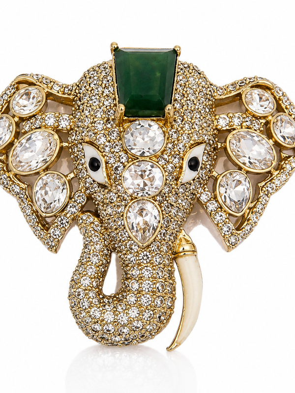 The Maharaja Elephant Statement Brooch