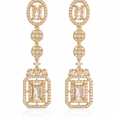 Aurelia Champagne Drop Earrings