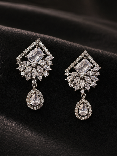 Elara Crystal Drop Earrings
