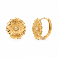 Soleil Bloom Hoop Earrings