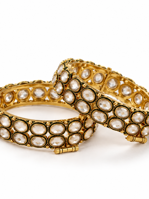 Noor Polki Bangle Set