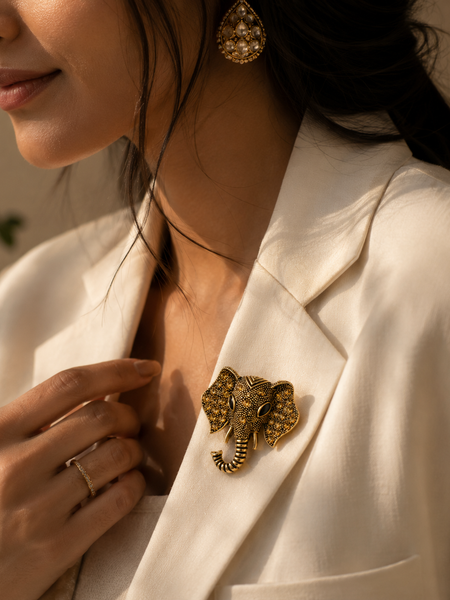 The Maharaja Elephant Brooch