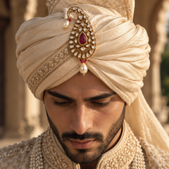 Aariz Ruby Kundan Men’s Kalgi