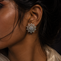 Celeste Crystal Bloom Studs
