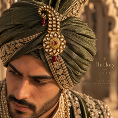 Abeer Ruby Kundan Men’s Kalgi