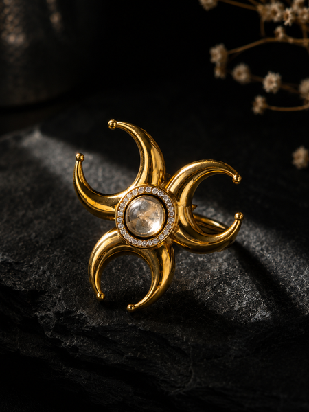 Chandra Shakti Statement Ring