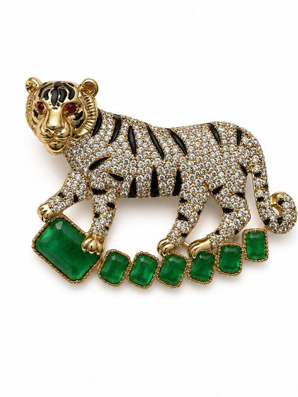 The Maharaja Tiger Brooch