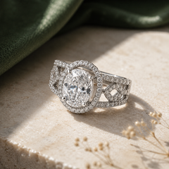 Celeste Oval Statement Ring