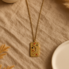 Celestial Mosaic Pendant Necklace