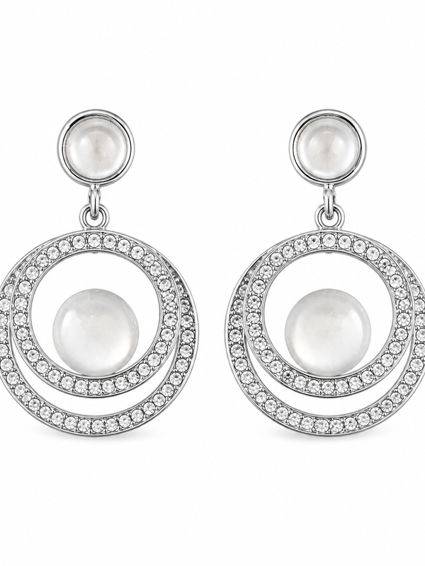 Lunar Pearl Orbit Earrings