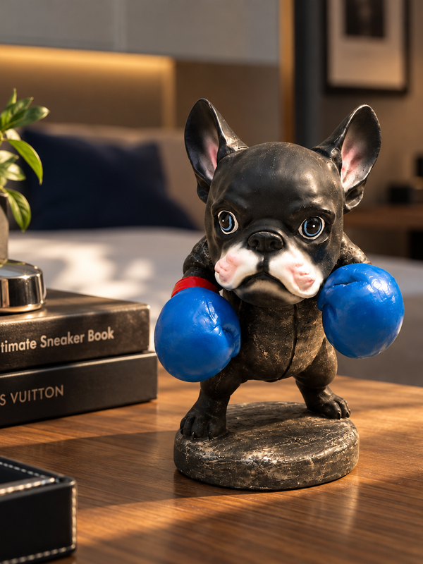 The Knockout – Boxer Bulldog Sculpture