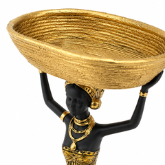 The Golden Grace Basket Sculpture