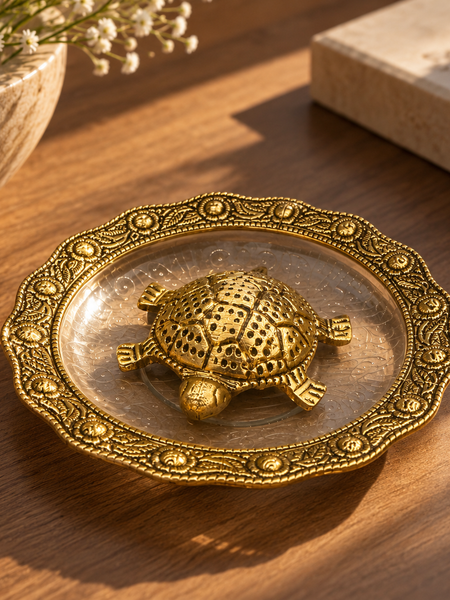Kurma – The Golden Tortoise Decorative Platter