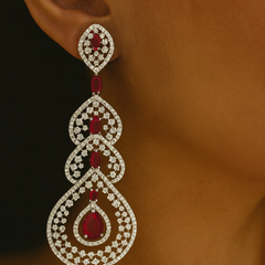 Stellar Cascade Diamond Earrings
