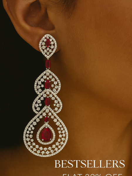Stellar Cascade Diamond Earrings