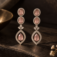 Aurelia Blush Drop Earrings