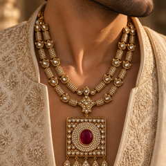 Ruhan Ruby Polki Men’s Haar