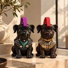 The Rebel Bulldogs – Punk Duo Sculpture Set