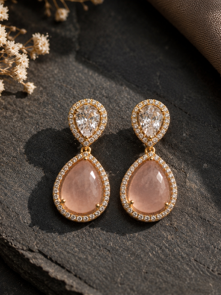 Gulnaar Blush Drop Earrings