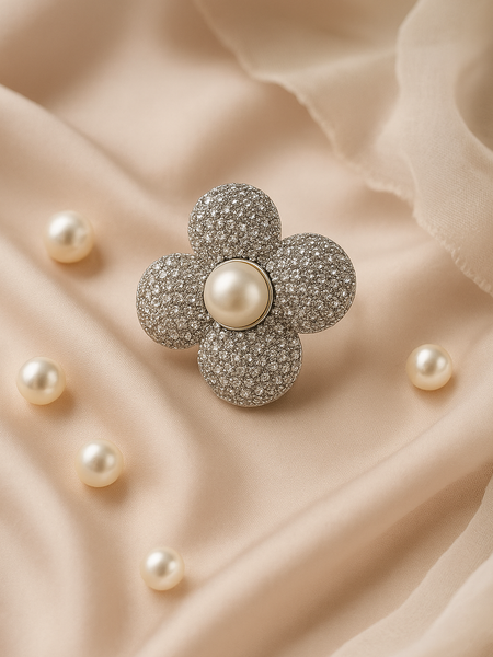 Celestia Pearl Bloom Ring