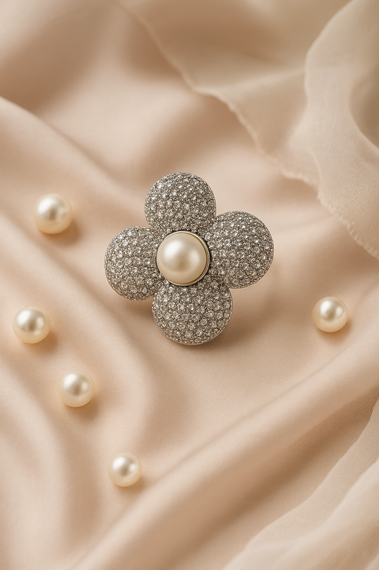Celestia Pearl Bloom Ring