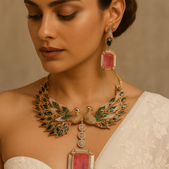 Majestic Peacock Harmony Necklace