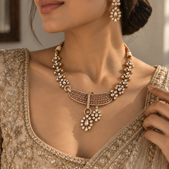 Nooré Champagne Statement Necklace Set