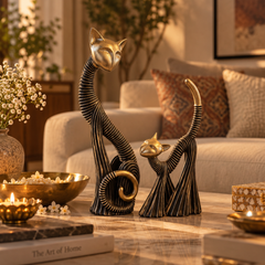 Miu & Miso – Sculptural Cat Duo