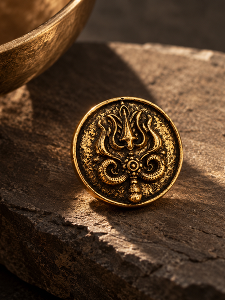 Trishul Shakti Heritage Button Cover
