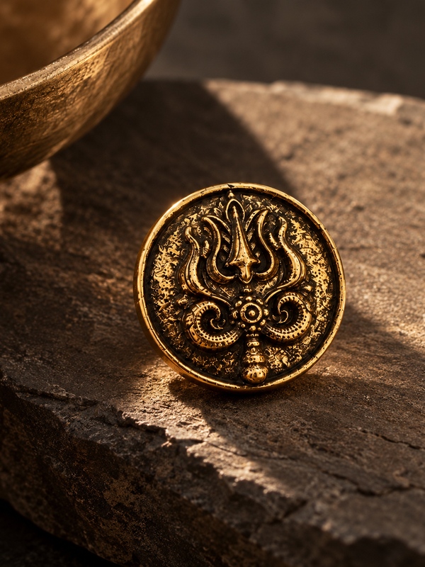 Trishul Shakti Heritage Button Cover