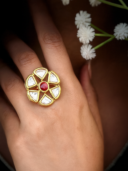 Kumud Kundan Ruby Ring