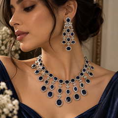 Neelam Cascade Jewellery Set