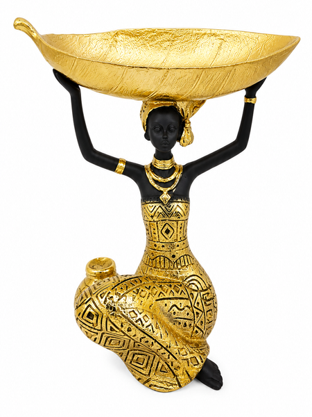 The Golden Gatherer Decorative Bowl Sculpture