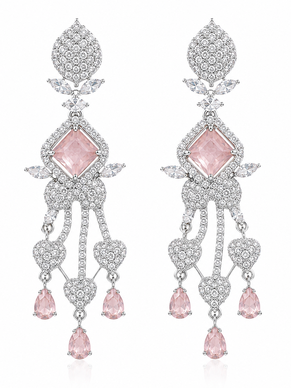 Rosé Royale Statement Earrings
