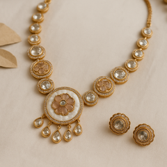 Noorjahan Polki Floral Necklace Set