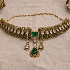Emerald Noor Heritage Choker Set