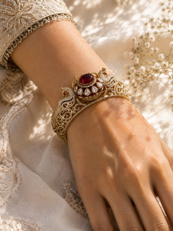 Mayura Ruby Statement Bracelet