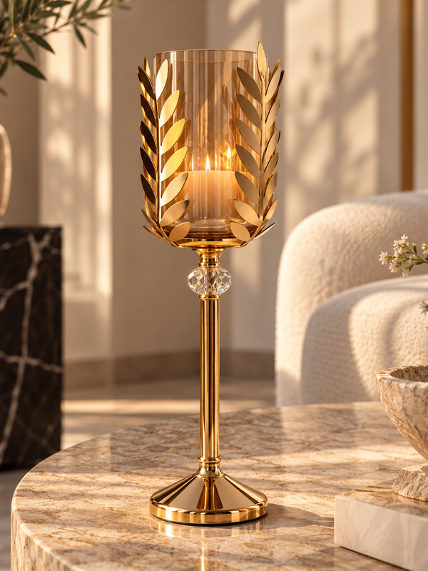 Aurelia Laurel Hurricane Candle Holder