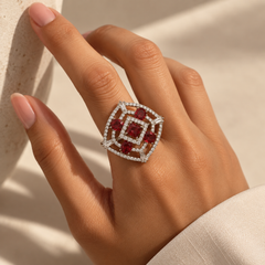 Ruby Aabha Statement Ring